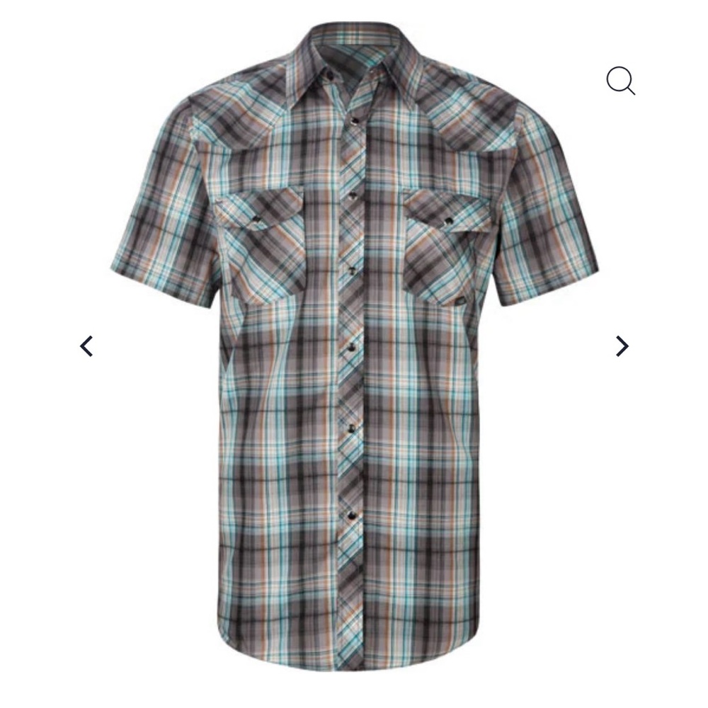 Coastal Men’s snap button short sleeve shirt